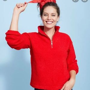 Loft Sherpa 1/4 zip sweatshirt